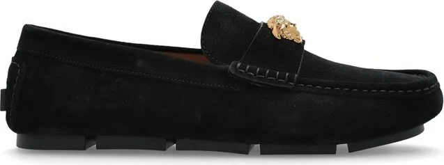 Versace Medusa Plaque Slip-On Loafers