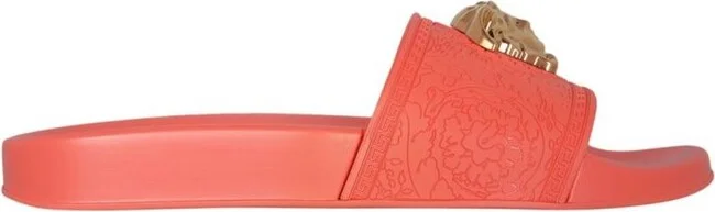 Versace Medusa-Plaque Slip-On Slides