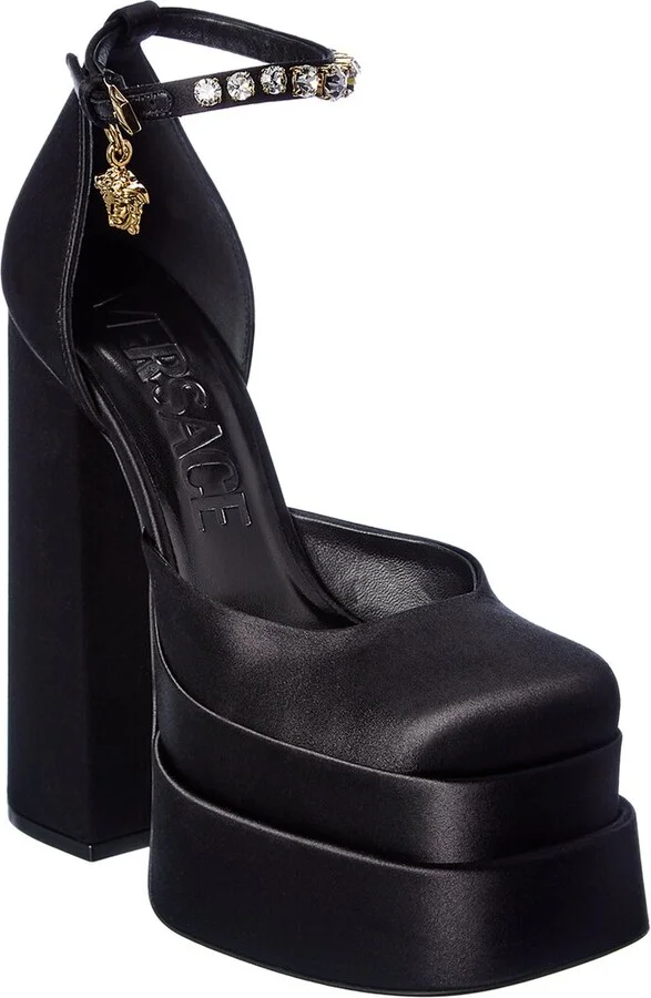 Versace Medusa Satin Platform Pump