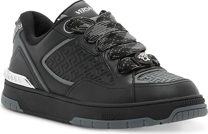 Versace Men's Biggie Basket Leather Sneakers