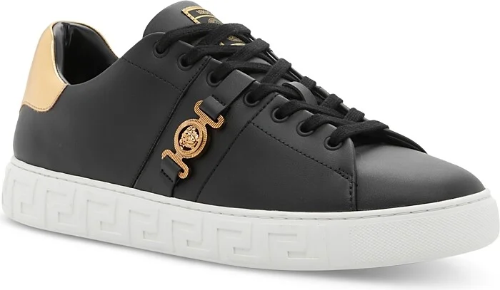 Versace Men's Biggie La Greca Leather Sneakers