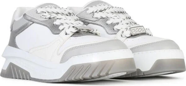 Versace 'Odissera' White Leather Sneakers - Image 2