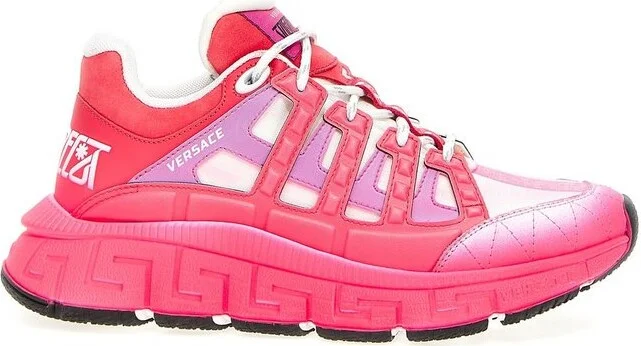 Versace Ombré-Effect Lace-Up Sneakers