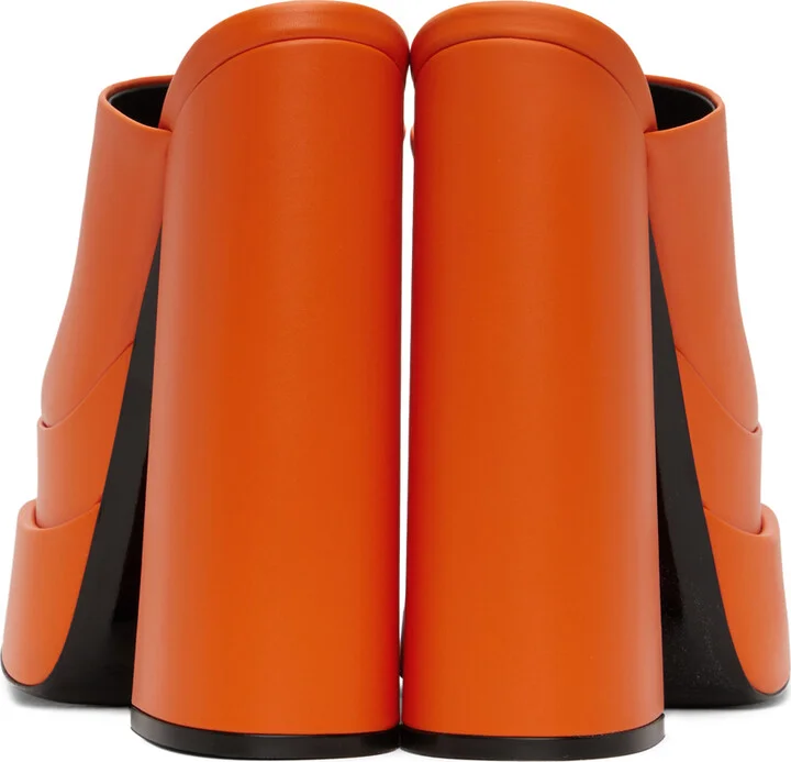 Versace Orange Aevitas Platform Heels - Image 2