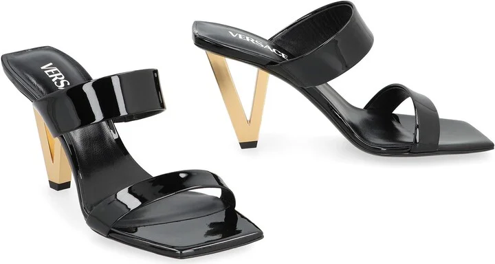 Versace Patent Leather Mules - Image 3