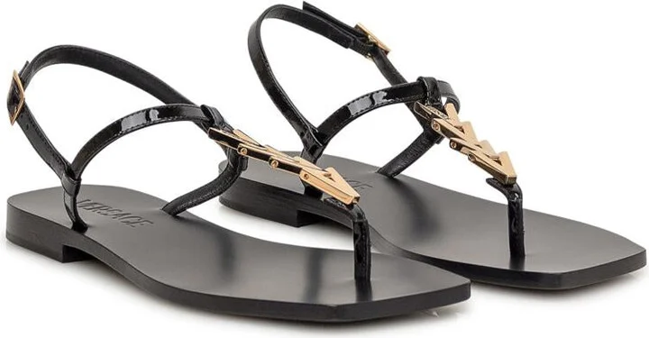 Versace Patent Leather Sandals - Image 2