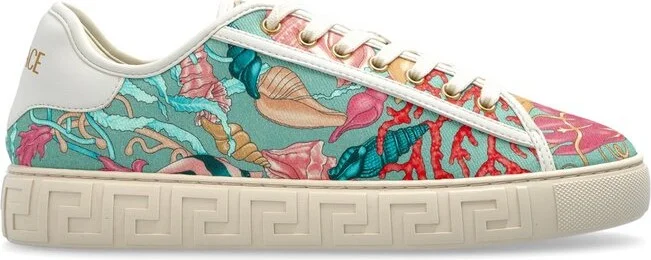 Versace Pattern Print Low-Top Sneakers