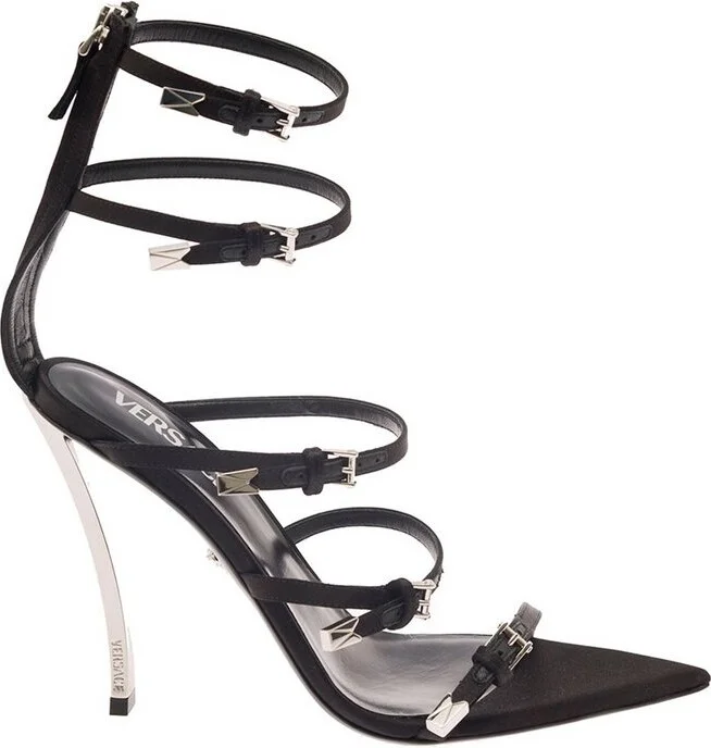 Versace Pin-Point Buckle-Strap Fastened Sandals