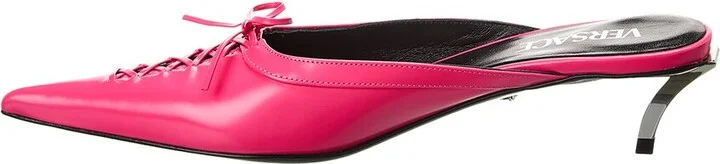 Versace Pin-Point Leather Mule - Image 2