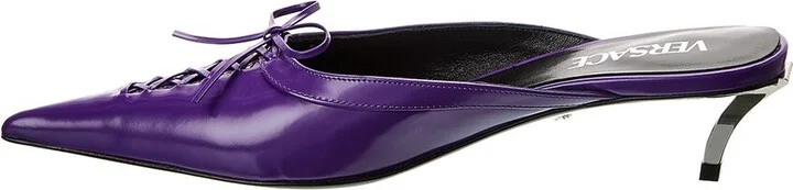 Versace Pin-Point Leather Mule - Image 2