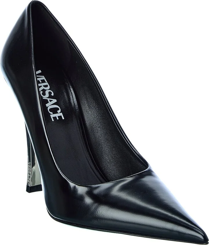 Versace Pin Point Leather Pump