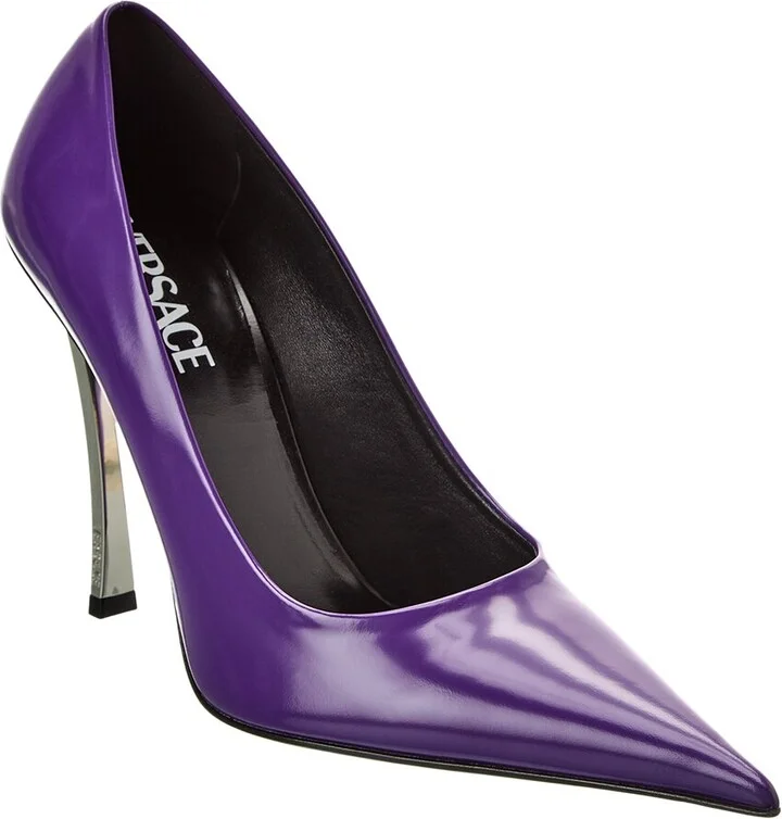 Versace Pin Point Leather Pump