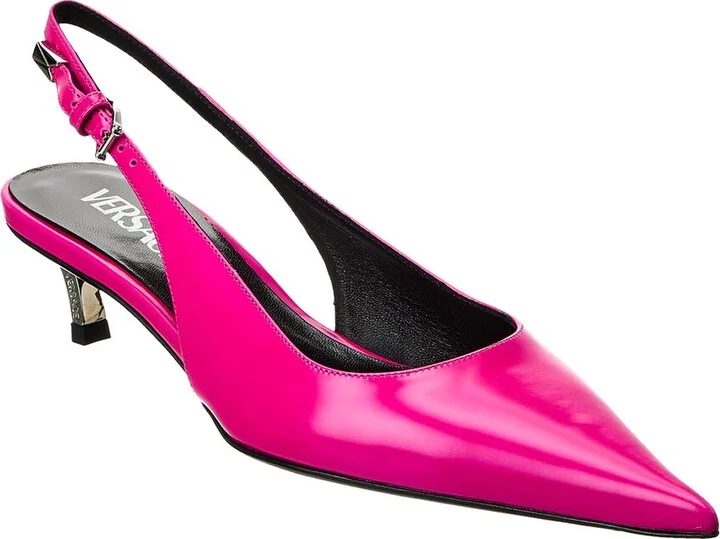 Versace Pin-Point Leather Pump