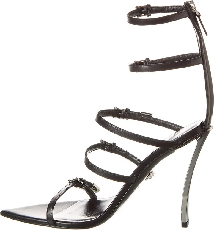 Versace Pin-Point Leather Sandal - Image 2