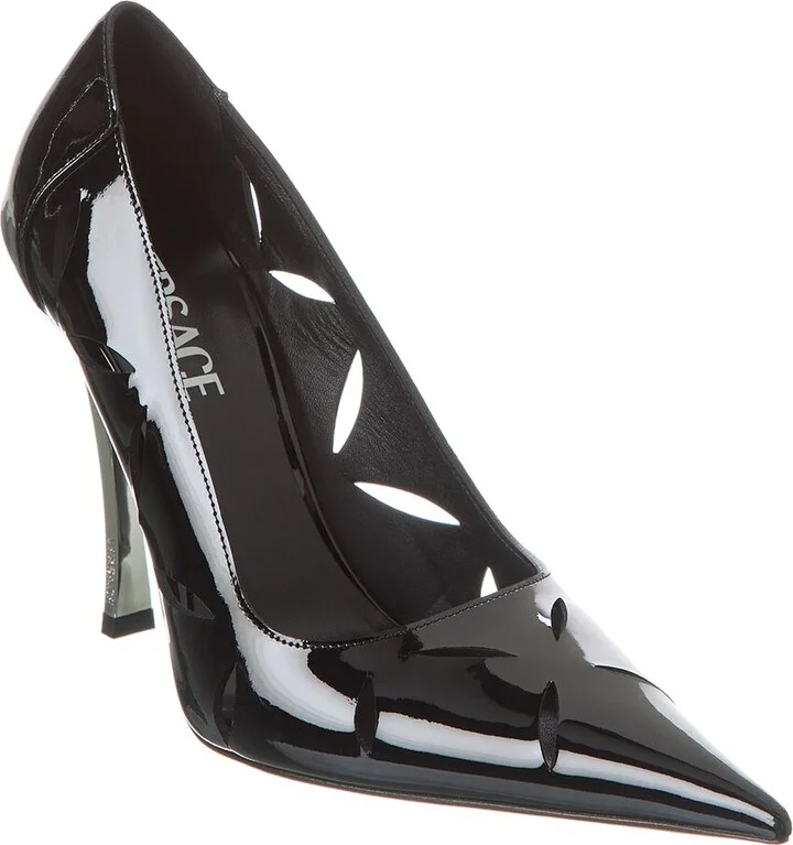 Versace Pin-Point Patent Pump