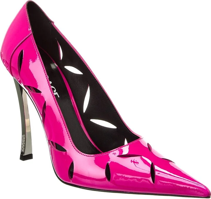 Versace Pin-Point Patent Pump