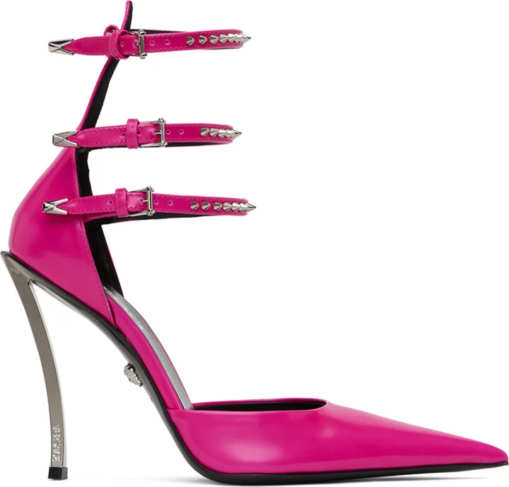 Versace Pink Decollete Heels