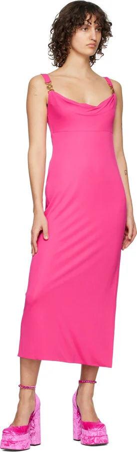 Versace Pink Medusa Aevitas Platform Pumps - Image 5