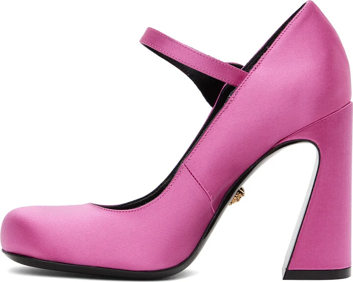 Versace Pink Medusa Heels - Image 3