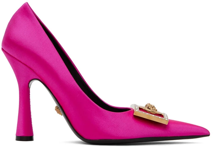 Versace Pink Medusa Heels