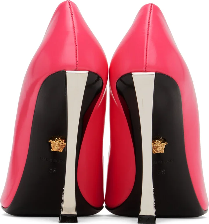 Versace Pink Pin-Point Heels - Image 2