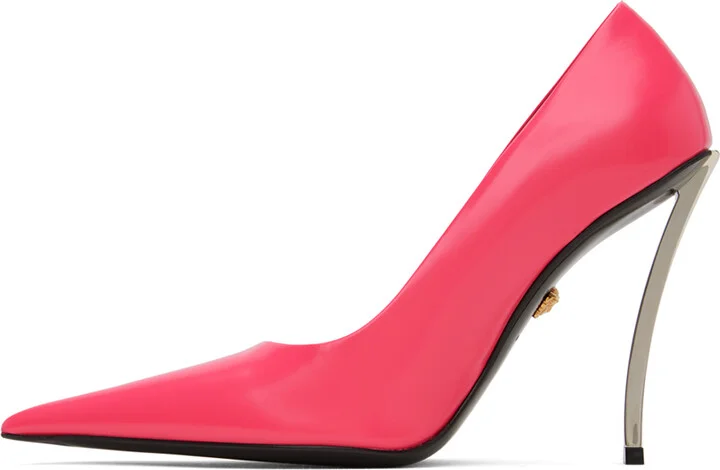 Versace Pink Pin-Point Heels - Image 3