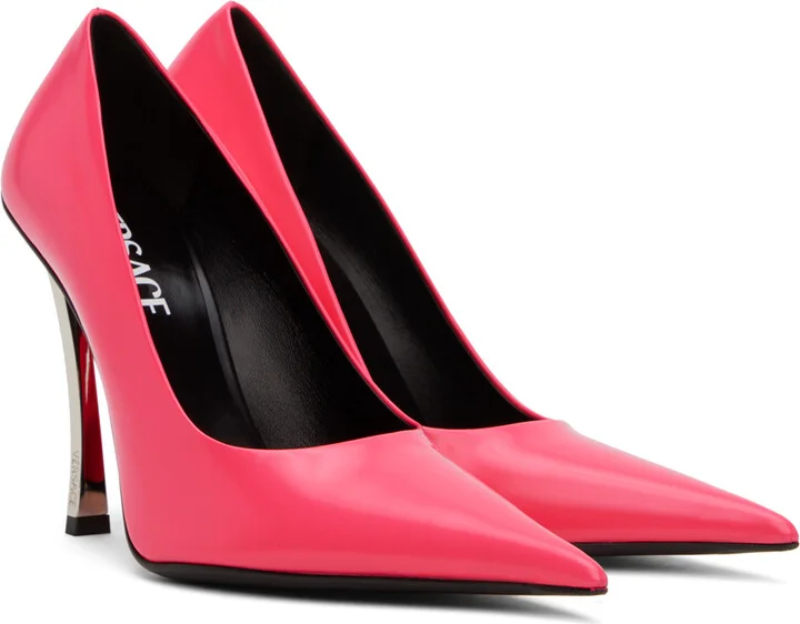 Versace Pink Pin-Point Heels - Image 4