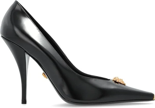 Versace Pointed-Toe Slip-On Pumps