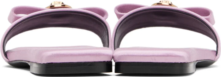 Versace Purple Medusa Mules - Image 2