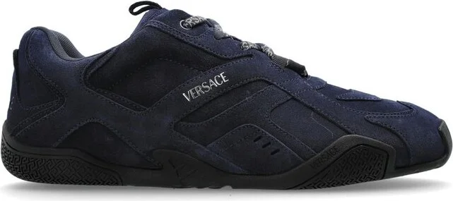 Versace Round-Toe Lace-Up Sneakers