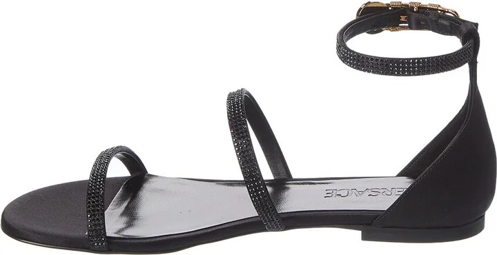 Versace Safety Pin Satin Sandal - Image 2
