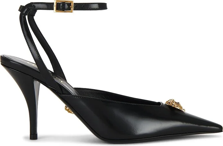 VERSACE Slingback Pump in Black