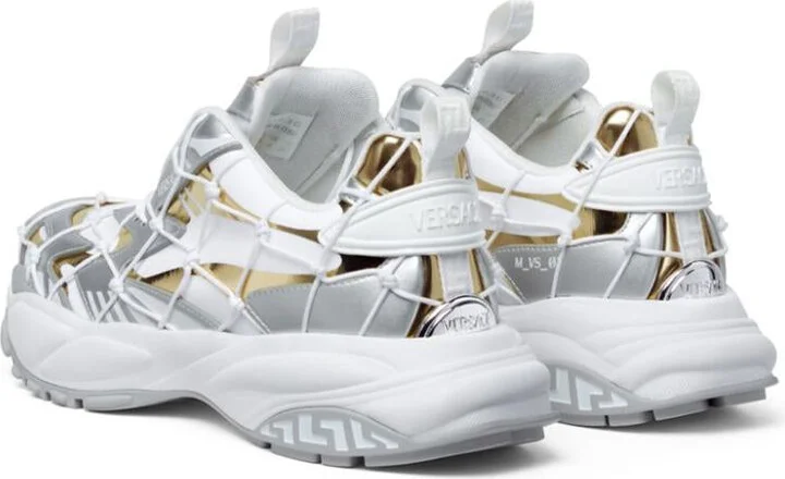 Versace Sneakers With Metallic Design - Image 3