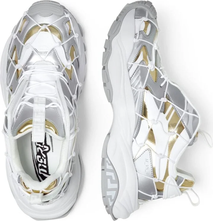 Versace Sneakers With Metallic Design - Image 5
