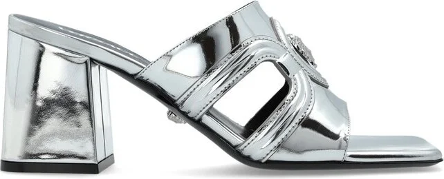 Versace Square-Toe Heeled Mules
