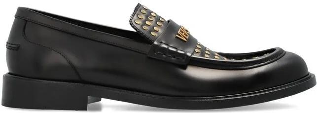 Versace Stud-Embellished Loafers