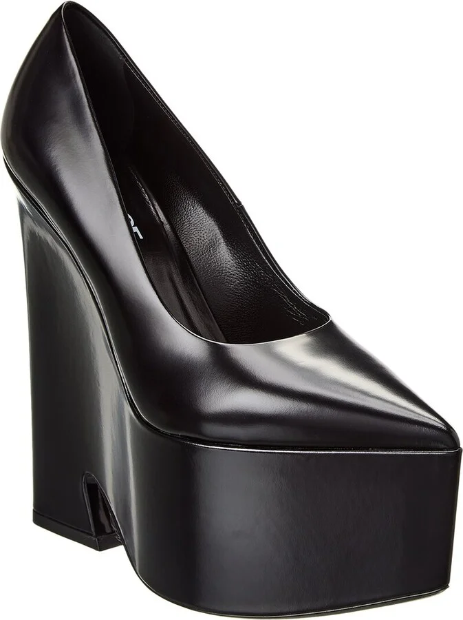 Versace Tempest Leather Platform Pump
