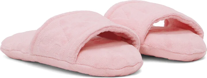 Versace Underwear Pink 'Versace' Allover Slippers - Image 4
