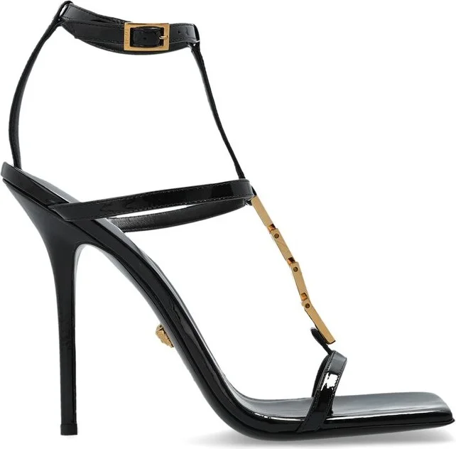 Versace V2025 Chain Square-Toe Sandals