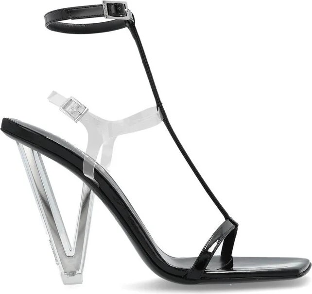 Versace V2025 Square-Toe Sandals