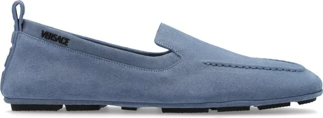 Versace Villa Square-Toe Driver Shoes