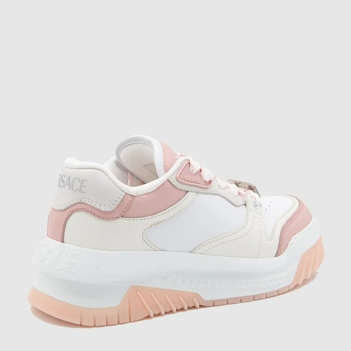 Versace White And Pink Sneakers - Image 2