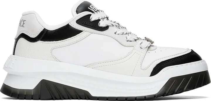 Versace White & Black Odissea Sneakers