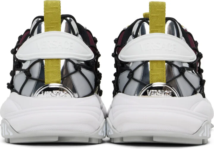 Versace White & Burgundy 'Versace' Mercury M_VS_03 Sneakers - Image 2
