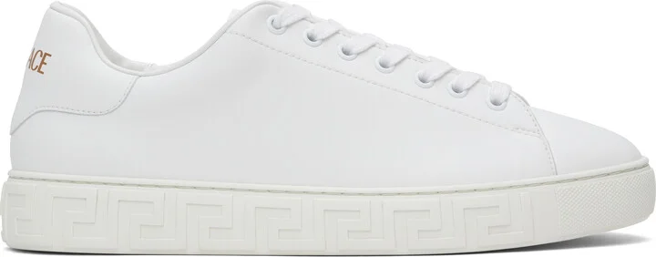 Versace White Greca Sneakers