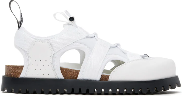 Versace White Medusa Track Sandals