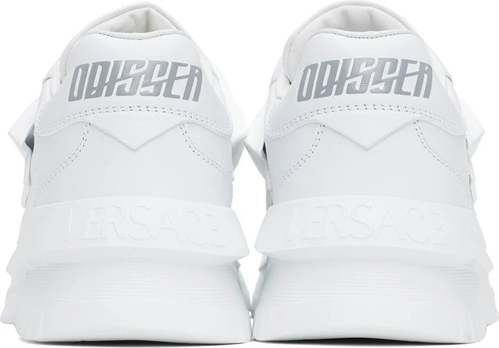 Versace White Odissea Sneakers - Image 2