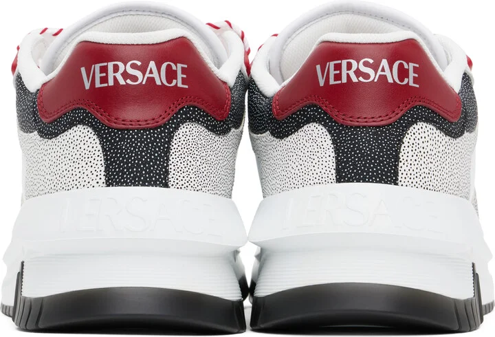 Versace White Odissea Sneakers - Image 2