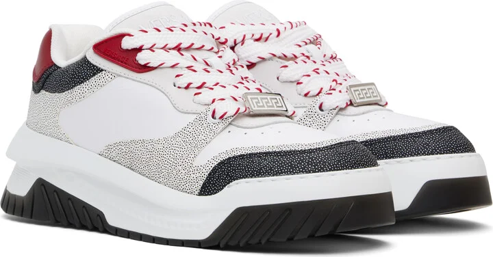 Versace White Odissea Sneakers - Image 4
