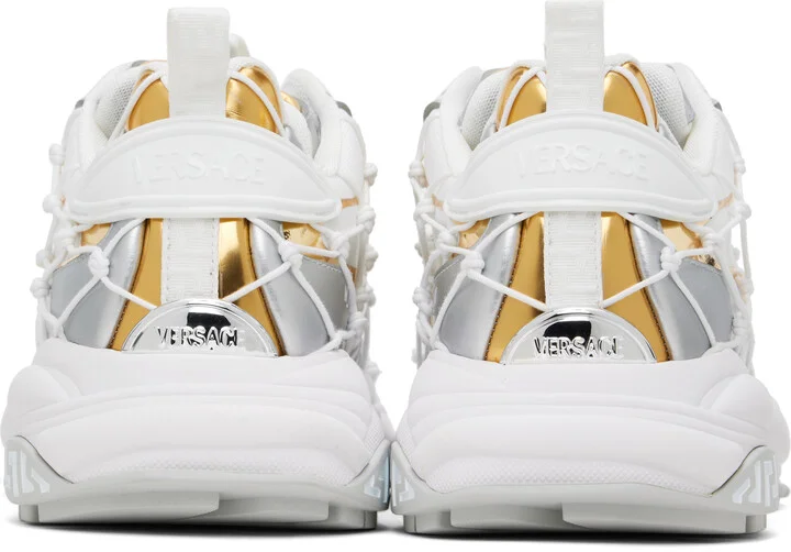 Versace White & Silver 'Versace' Mercury M_VS_03 Sneakers - Image 2